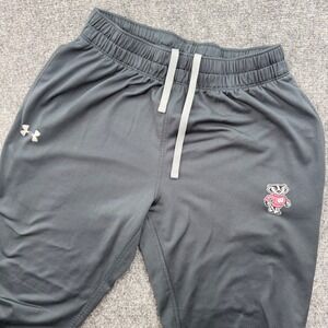 Under Armour Men's Wisconsin Badgers Jogger Sweatpants Large Gray Athletic